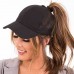 C.C Ponycap Messy High Bun Ponytail Adjustable Glitter Mesh Baseball CC Cap Hat  eb-97254024